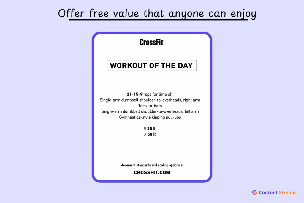 crossfit's simple daily workout ad campaign helped the community achieve their fitness goals