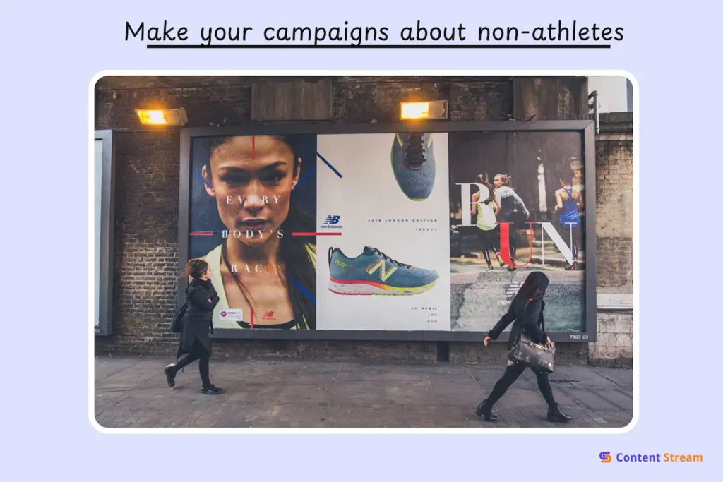everybody's race campaign from New Balance
