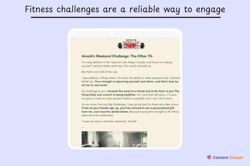regular challenges can add to a successful email marketing strategy