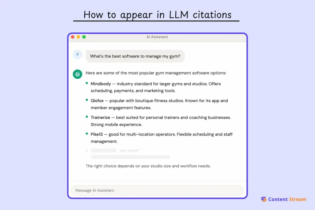 How to appear in LLM citations