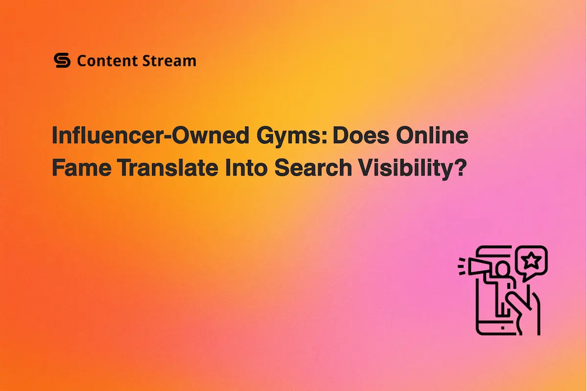 Influencer gym visibility